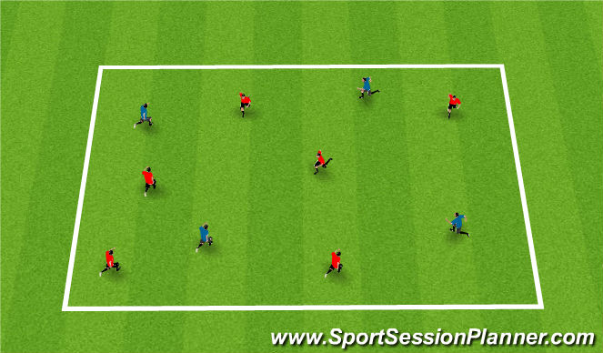 Football/Soccer Session Plan Drill (Colour): Functional Practice