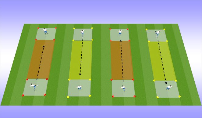 Football/Soccer Session Plan Drill (Colour): Passing