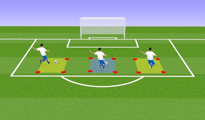 Football/Soccer Session Plan Drill (Colour): Shooting