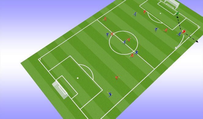 Football/Soccer Session Plan Drill (Colour): Screen 11