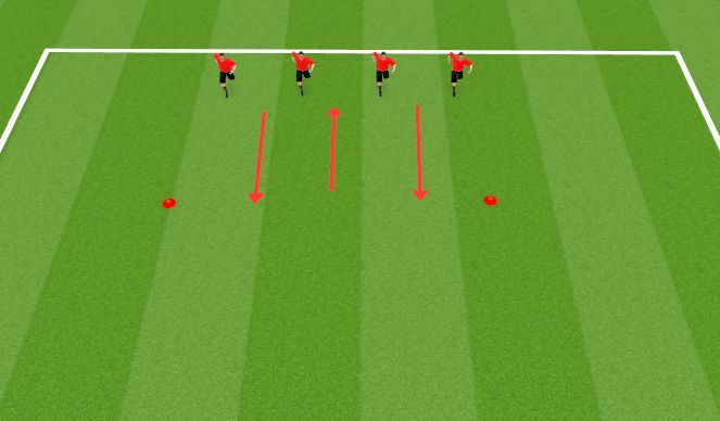 Football/Soccer Session Plan Drill (Colour): warm-up