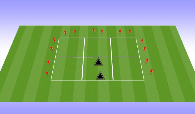 Football/Soccer Session Plan Drill (Colour): Warm up