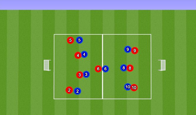 Football/Soccer Session Plan Drill (Colour): Skill Game
