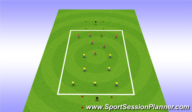 Football/Soccer Session Plan Drill (Colour): Stage 3