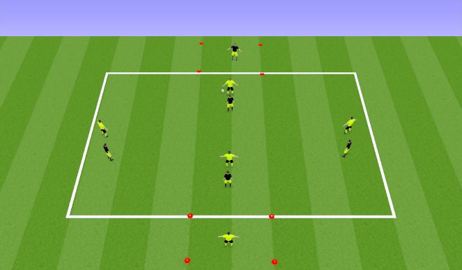 Football/Soccer Session Plan Drill (Colour): Animation 1