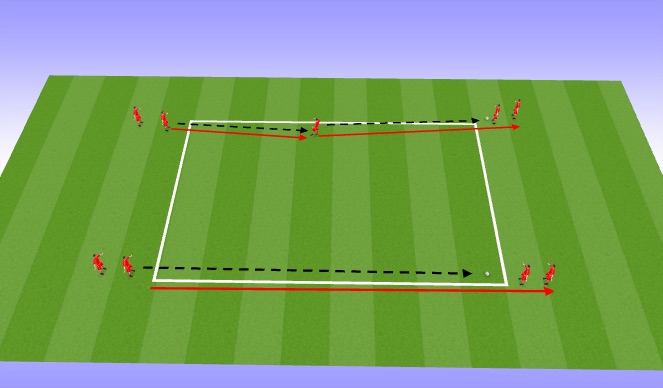 Football/Soccer Session Plan Drill (Colour): Warm up