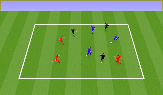 Football/Soccer Session Plan Drill (Colour): Mantenimiento en superioridad