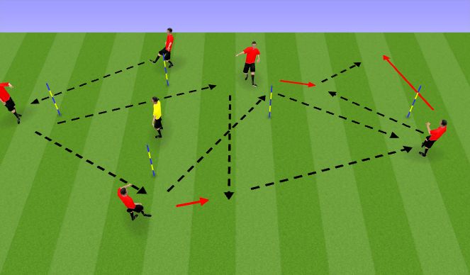 Football/Soccer Session Plan Drill (Colour): Technical work