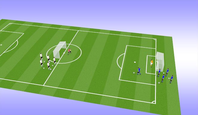 Football/Soccer Session Plan Drill (Colour): Numbers Up