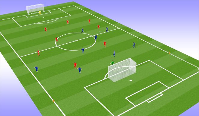 Football/Soccer Session Plan Drill (Colour): SSG