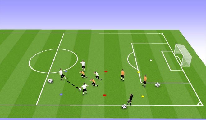 Football/Soccer Session Plan Drill (Colour): TR2(A/D)