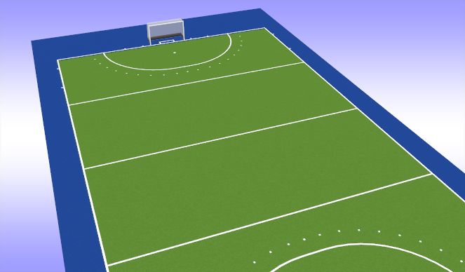 Hockey Session Plan Drill (Colour): Station 1