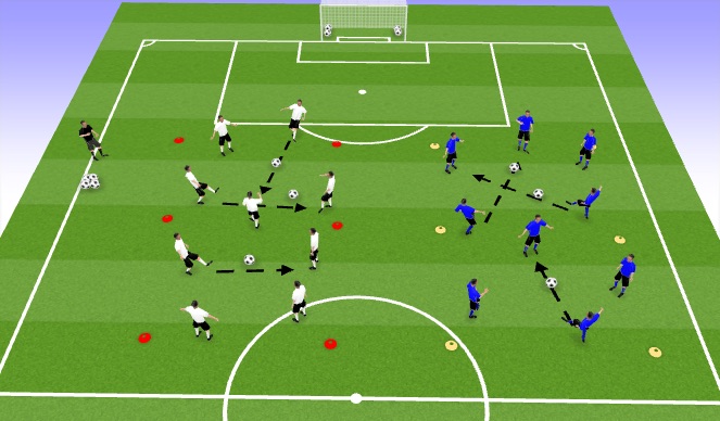 Football/Soccer Session Plan Drill (Colour): TR2