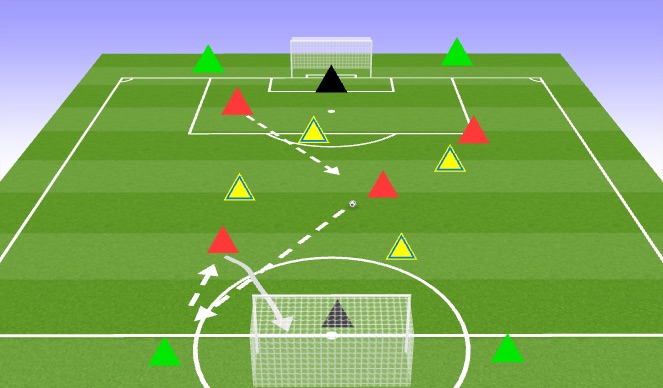 Football/Soccer Session Plan Drill (Colour): 4v4+4 Tournament