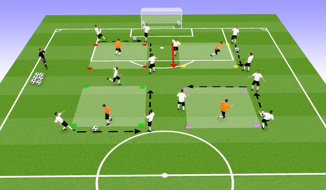 Football/Soccer Session Plan Drill (Colour): TR2