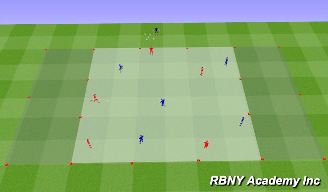 Football/Soccer Session Plan Drill (Colour): Intro 