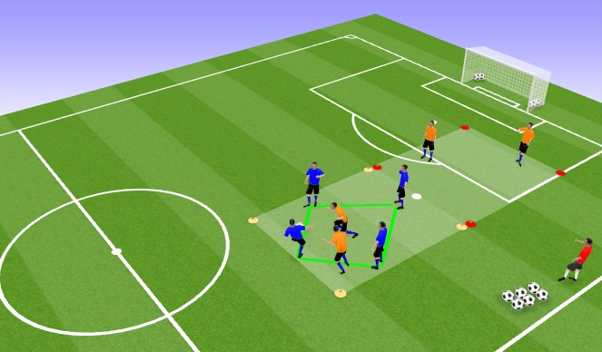 Football/Soccer Session Plan Drill (Colour): TR2
