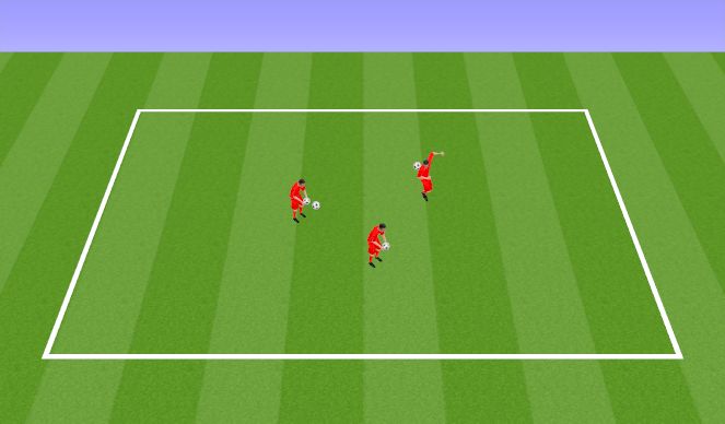 Football/Soccer Session Plan Drill (Colour): Juggling Challenge