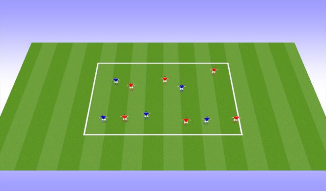 Football/Soccer Session Plan Drill (Colour): Warm Up
