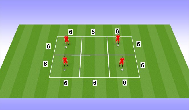Football/Soccer Session Plan Drill (Colour): Skill Work