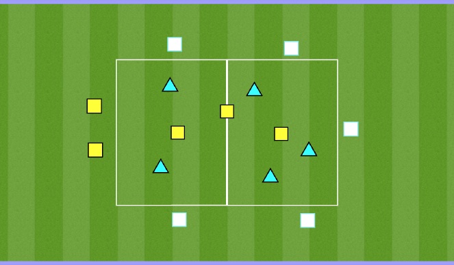 Football/Soccer Session Plan Drill (Colour): Position Play