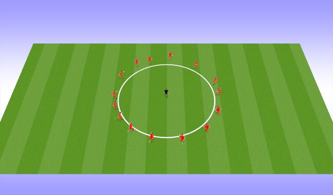 Football/Soccer Session Plan Drill (Colour): cool down