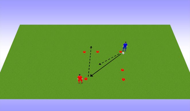 Football/Soccer Session Plan Drill (Colour): soojendus