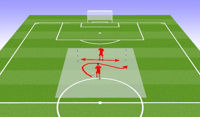 Football/Soccer Session Plan Drill (Colour): Joonemäng