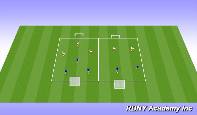 Football/Soccer Session Plan Drill (Colour): Play