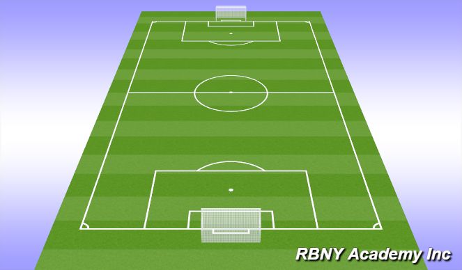 Football/Soccer Session Plan Drill (Colour): Scrimmage