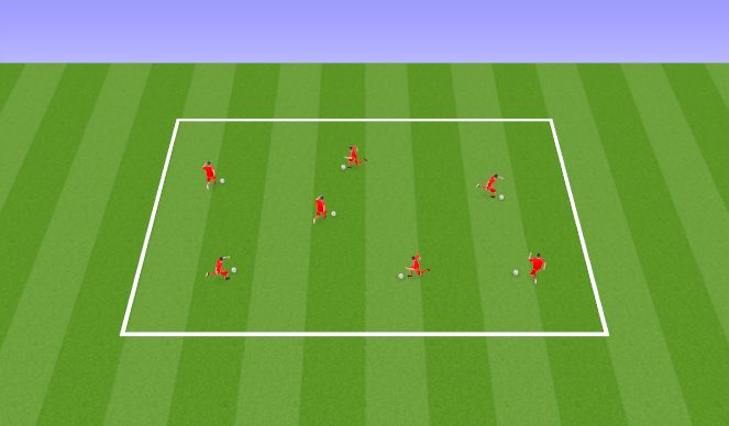 Football/Soccer Session Plan Drill (Colour): Warm Up/Phys Lit