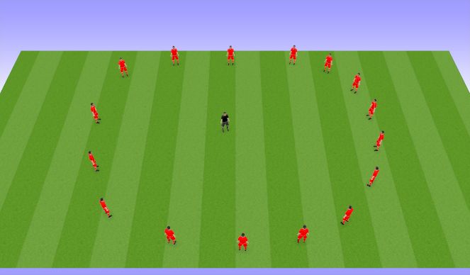 Football/Soccer Session Plan Drill (Colour): Dynamic Stretch