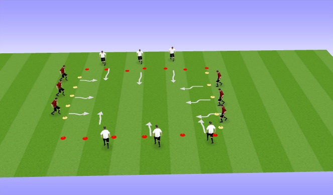 Football/Soccer Session Plan Drill (Colour): Level Up