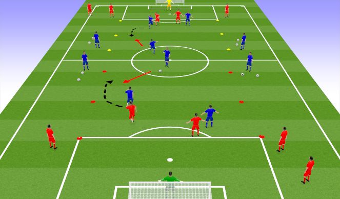 Football/Soccer Session Plan Drill (Colour): TR2