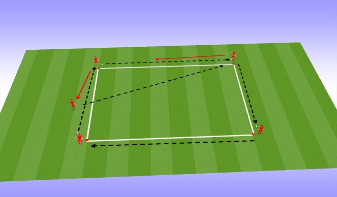 Football/Soccer Session Plan Drill (Colour): Passing Practice (10 Mins)