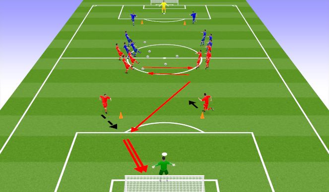 Football/Soccer Session Plan Drill (Colour): TR1(A)