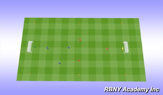 Football/Soccer Session Plan Drill (Colour): The Match
