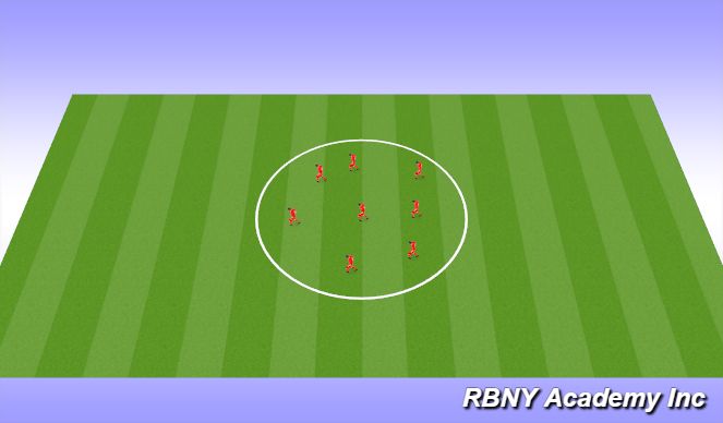 Football/Soccer Session Plan Drill (Colour): Warm Up