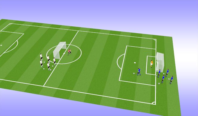 Football/Soccer Session Plan Drill (Colour): Numbers Up