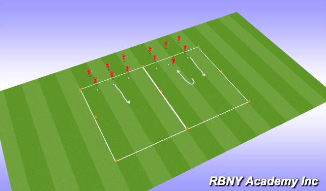 Football/Soccer Session Plan Drill (Colour): technical