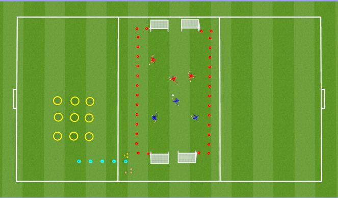 Football/Soccer Session Plan Drill (Colour): Animation 4