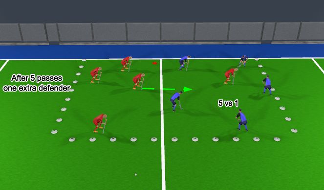 Hockey Session Plan Drill (Colour): Ball Possession