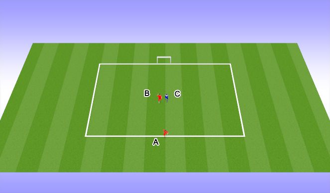 Football/Soccer Session Plan Drill (Colour): Movement off the ball