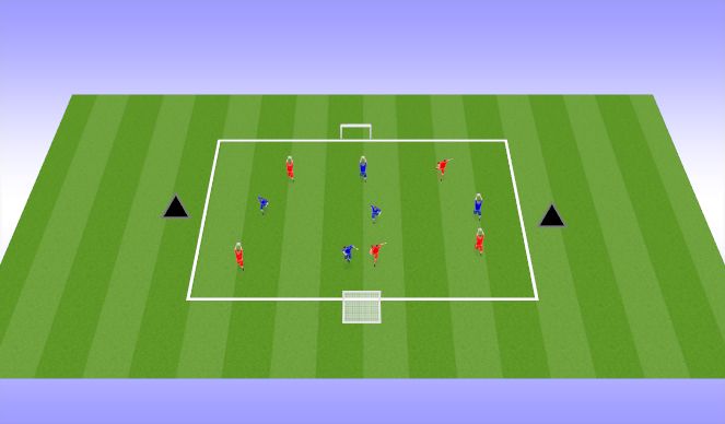 Football/Soccer Session Plan Drill (Colour): Handball