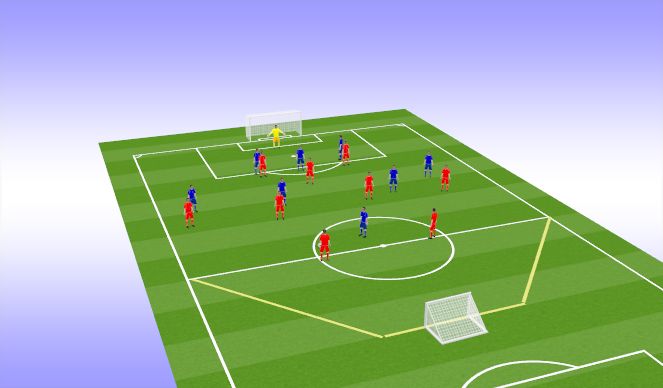 Football/Soccer Session Plan Drill (Colour): SSG