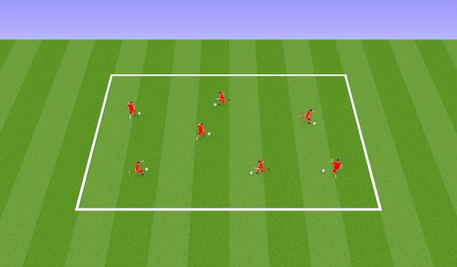Football/Soccer Session Plan Drill (Colour): Warm Up 1