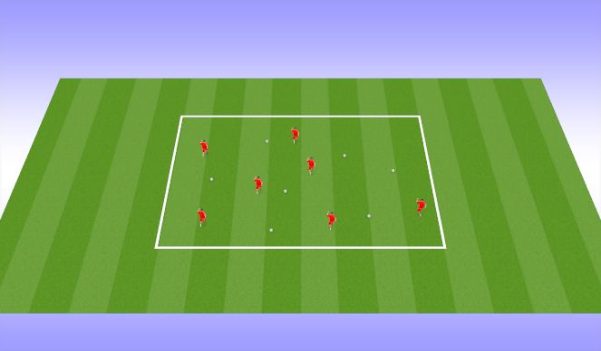 Football/Soccer Session Plan Drill (Colour): Warm Up 6