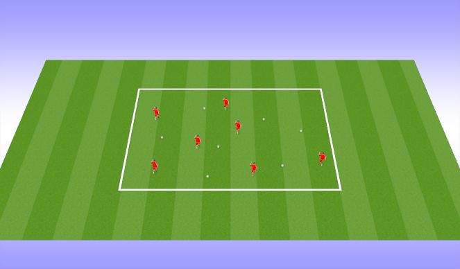 Football/Soccer Session Plan Drill (Colour): Warm Up 6