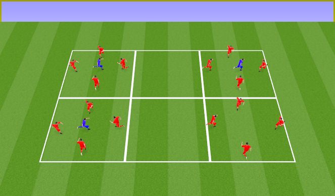 Football/Soccer Session Plan Drill (Colour): Rondo 4v1 con cambio cuando pierdo