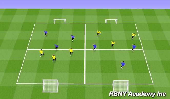 Football/Soccer Session Plan Drill (Colour): The Game